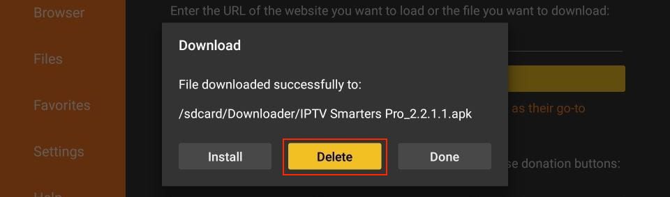 Delete APK File After Install